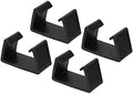 PATIKIL Patio Furniture Clips, 4 Pack 71mm Dia Sofa Rattan Furniture Clamps Wicker Fixed Connection Chair Fasteners for Outdoor Garden, Black by PATIKIL