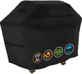 Tuyeho Grill Cover 65 x 30 x 46 inch, 900D Heavy Duty Gas BBQ Cover w/Side Fasteners Straps, Waterproof & Weather Resistant for Your Weber, Char-Broil, Brinkmann, Holland, Jenn Air (Black) by Tuyeho