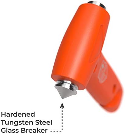 Swiss Safe Car Safety Hammer Window Breaker Tool with Seatbelt Cutter - Image 2