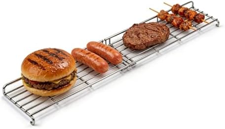 Genesis II E410 66045 Grill Warming Rack Replacement Part for Weber GS4 Genesis II E-410 S-410 SE-410, Foldable Stainless Steel Upper Warming Rack for Weber Genesis II 400 Series by COGRICHBF