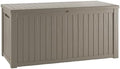 Outdoor Storage Box, 200 Gallon Waterproof Deck Box, Premium Hydraulic Cushion Storage Chest, High-Load Lockable Two-Seater Patio Storage Bench, Large Country Estate, Grey by GraceYourYard