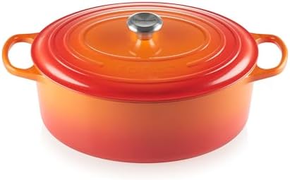 Le Creuset Enameled Cast Iron Oval Dutch Oven, 9.5 qt., Flame by Unknown