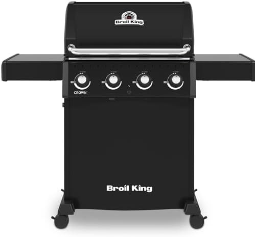 Broil King, 865057, Crown 410, Natural Gas (NG), 4-Burner, Black-410 by BroilKing