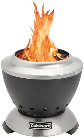 Cuisinart Outdoor Fire Pit, Cleanburn Smokeless System, Wood Burning, 7.5" by Cuisinart