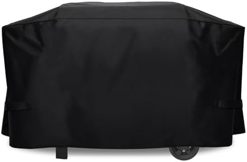 ZJYWSCH Grill Cover for Weber Slate 28" Griddle Outdoor Waterproof 600D Heavy Duty Webber Slate 28 inch Flat Top Rust-Resistant Griddle Grill Cover with Straps by ZJYWSCH