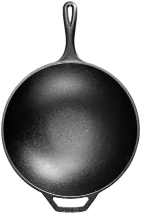 Lodge Chef Collection 12.5 Inch Pre-Seasoned Cast Iron Wok - Image 2