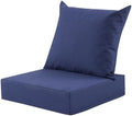 Outdoor Deep Seat Cushion Set, 24x24 Inch, Navy Blue, Set of 1 by MuaMelop