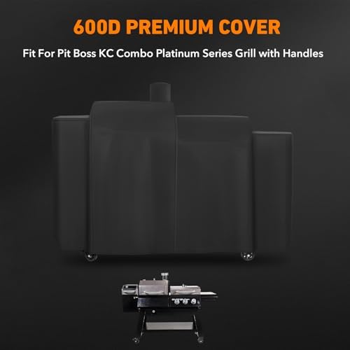 Heavy Duty Replacement Grill Cover Fits for Pit Boss KC Combo Platinum Series Grill with Handles, All Weather Protection Waterproof Cover - Image 2