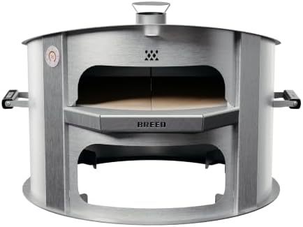 Breeo Live-Fire Pizza Oven - Stainless Steel, 27.5 in, Made in USA by Breeo
