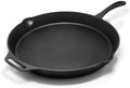 Petromax Cast Iron Fire Skillet for Kitchen or Camping, Pre-Seasoned Cookware for Campfire or Home Oven and Stove, Conducts Heat Evenly, Long Handle, 16" by Petromax
