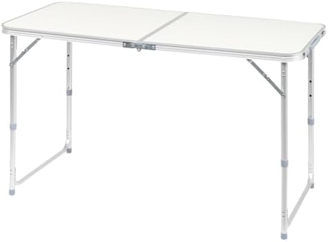 3.0 Ft Folding Portable Camping Table White - Image 4