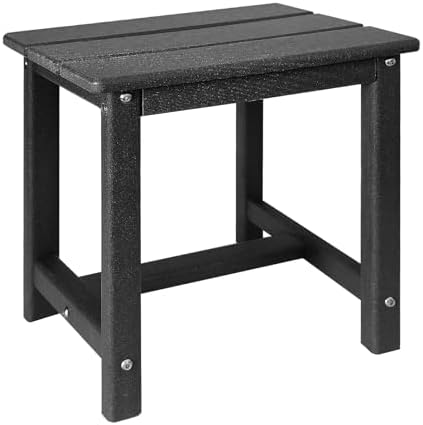 GARDENSTAR Adirondack Square Side Table,one-Tier Outdoor end Table, Patio Side Table for Pool,Porch,Backyard,Relaxing Companion by GARDENSTAR