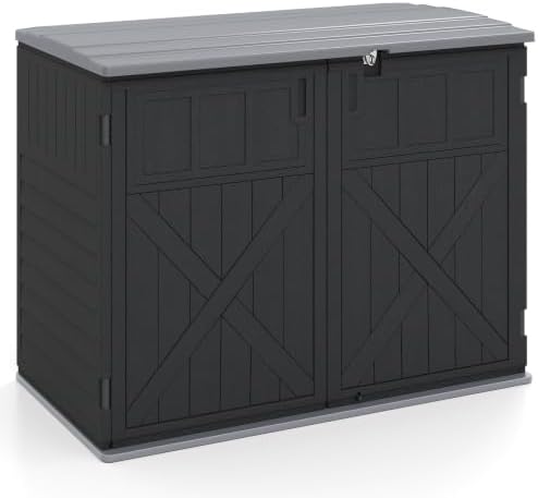 Tangkula 20 Cu.Ft Large Outdoor Storage Cabinet w/Adjustable Shelf by TANGKULA