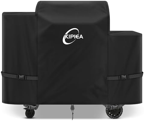Kipiea 600D Pellet Grill Cover for Pit Boss Navigator 850/1300, Competition 1250, Waterproof BBQ Smoker Cover, UV Resistant, No Tear, No Fading by Kipiea