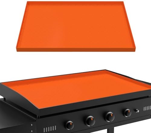 28 Inch Silicone Griddle Cover for Blackstone Grill Top, Orange by Koolstuffs