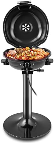 HAPPYGRILL 1600W Electric Grill Outdoor with Non-Stick Grate by HAPPYGRILL