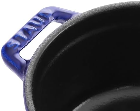 Staub Cast Iron 0.25-qt Mini Round Cocotte - Dark Blue, Made in France - Image 6