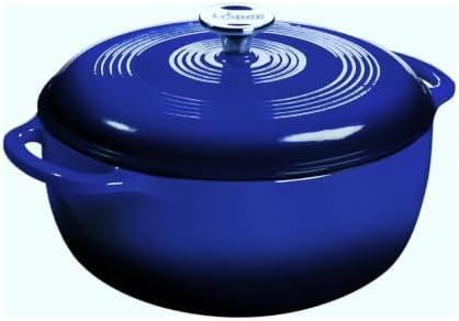 Lodge Essential Enamel Cast Iron Dutch Oven, 7.5 Quart, Indigo by Lodge