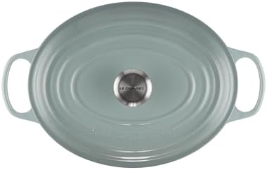 Le Creuset Enameled Cast Iron Oval Dutch Oven, 6.75 qt., Sea Salt - Image 2
