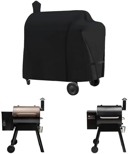 Grill Cover Fits Traeger Pro 575 & Pro 22 (TFB82KLF, TFB57KCL, TFB30KLF, TFB29BKLF) Electric Grill and Smoker,Compared to Traeger BAC503, Cover Geny Outdoor Heavy Duty Waterproof BBQ Grill Cover by CoverGeny