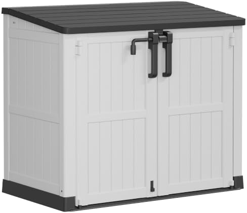 LHBcraft Outdoor Storage Cabinet 36 Cu Ft with Lockable Doors, Portable Horizontal Resin Storage Shed - Easy to Assemble, Waterproof Small Storage Shed with Floor by LHBcraft-US
