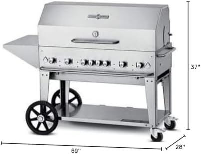 48'' Outdoor Mobile Grill with 48'' Roll Dome - Liquid Propane - Image 2
