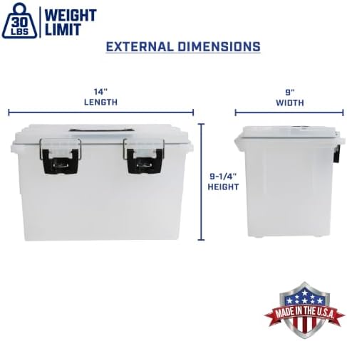 Sheffield 12763 XL Transparent Storage Bins With Lids, 2-Pack Stackable Storage Bins, Made in USA, Lockable and Water-Resistant Containers with Lids, Plastic Containers for Home, Classroom, and Dorm - Image 2