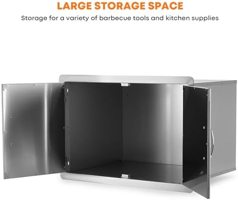 Stanbroil 30" Dry Storage Cabinet for Outdoor Kitchen, 304 Stainless Steel - Image 6