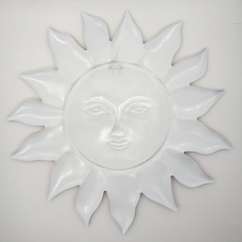 Metal Sun Flower Wall Decor - 12.87 inches Sun Wall Art Hanging Decorations for Outdoor, Home Garden Yard Patio Fence Bedroom Decor - Image 6