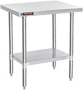 DuraSteel 30x24 Small Stainless Kitchen Island - NSF Outdoor Grill Work Station with Under Shelf - Metal Microwave Stand - For Laundry Room, Kitchen, Garage, Restaurant by DuraSteel