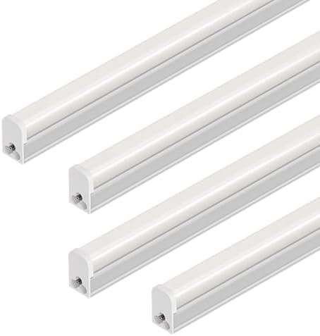 LED Shop Light for Garage, T5, 4FT, 20W, 2200LM, 6500K, 4 Pack by VShapeLED