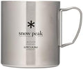 Snow Peak Double Wall Insulated Mug, Lightweight, Stainless Steel 450 ml by Snow+Peak
