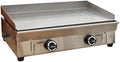 Commercial LPG Gas Griddle 28.9x16.1" Countertop Stainless Steel by BREVELTION