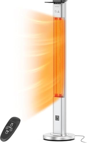 blessny 48.5" Large Electric Standing Heater for Patio, Garage & Workshop by blessny
