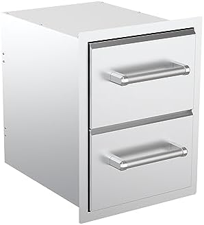 SPIRE Vertical Built-in Double Drawers, Stainless Steel, Universal Mount - Image 4