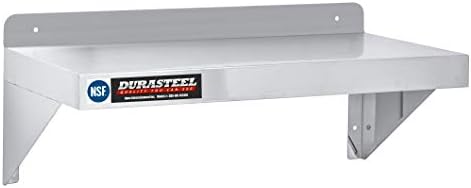 DuraSteel Stainless Steel Wall Mount Shelf 24" Wide x 14" Deep Commercial Grade - NSF Certified - Good for Restaurant, Bar, Home, Kitchen, Laundry, Garage and Utility Room - Image 4