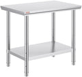 Vevor Stainless Steel 900x600x800 mm Commercial Kitchen Prep & Heavy Duty Metal Work Table with Adjustable Feet for Restaurant, Home and Hotel : Industrial & Scientific by VEVOR