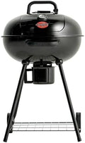 Char-Griller CG30040725 22-inch Kettle Charcoal Grill and Smoker - Steel, Black - 363 sq. in. Cooking Area by Char-Griller