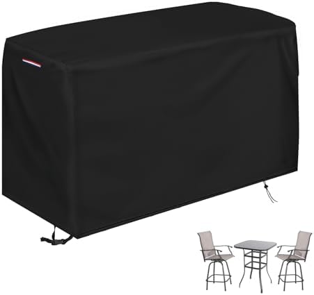 Patio Waterproof Swivel Bar Set Covers, 70" L x 32" W x 47" H by Yourpatiocoverexpert