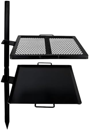 GameMaker Open Fire Cooking Grill | Adjustable Height by GameMaker