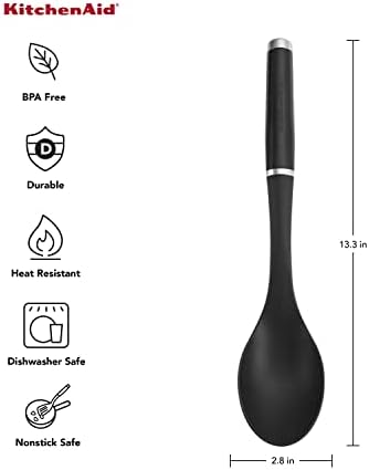 KitchenAid KE003OHOBA Classic Basting Spoon, One Size, Black - Image 2