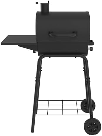 Nexgrill 17.5" Charcoal Grill with Side Shelf with Adjustable Chimney by Nexgrill
