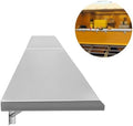 Folding Concession Shelf, Stainless Steel Serving Shelf 96" L x 12'' W Wall Shelf for Concession Window Food Truck Restaurant Kitchen Garage Laundry by Unknown