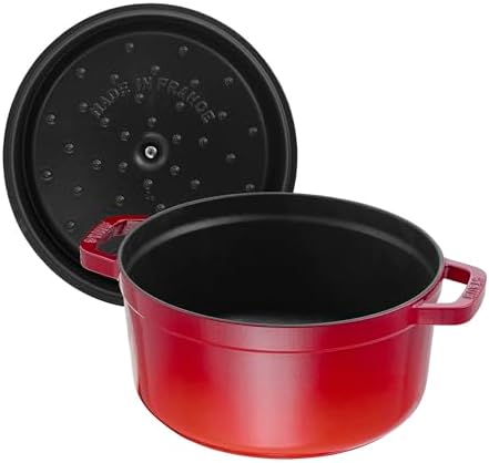 Staub 7-Qt Dutch Oven, Serves up to 7-8 People, Oven Safe to 500°F, Red - Image 6