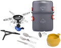 Widesea Camping Cookware Sets for 1-2 Person, Compact Backpacking Cookware with Pots, Stove, Mug and Outdoor Cooking Accessories by WIDESEA