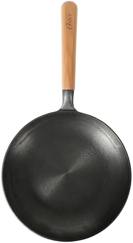 Oster Platinum Flintfield 9.5 Inch Pre-Seasoned Cast Iron Skillet with Wood Handle, Natural Nonstick Lightweight Cast Iron Frying Pan for Searing, Sautéing & Everyday Cooking - Image 5