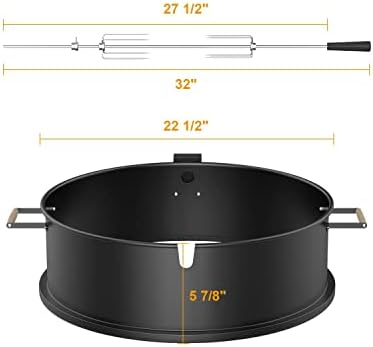 Rotisserie Grill Kit Premium Chicken Rotisserie for Weber 22 Kettle Grill - Image 2