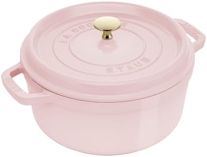Staub Cast Iron 4-qt Round Dutch Oven - Peony Pink by Unknown