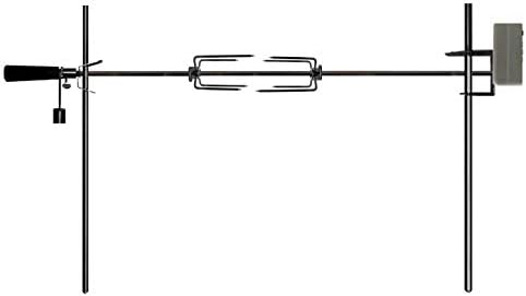 OneGrill Electric Dual Post Open Fire Rotisserie System- 45 Inch Chrome by OneGrill+BBQ+Products