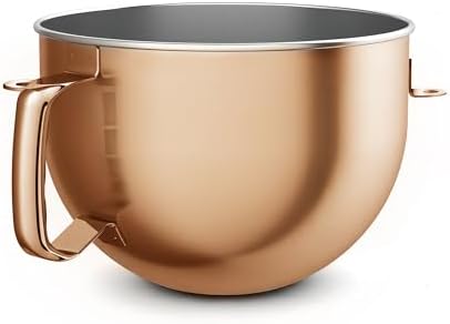 Copper Color 6 Qt Stainless Steel Mixer Bowl for Kitchenaid Bowl-Lift Mixer by Wiselet